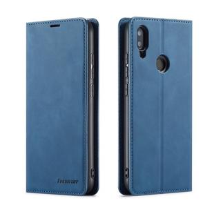 For Xiaomi Redmi Note 7 Forwenw Dream Series Oil Edge Strong Magnetism Horizontal Flip Leather Case with Holder & Card Slots & Wallet & Photo Frame(Blue)