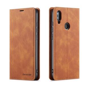 For Xiaomi Redmi Note 7 Forwenw Dream Series Oil Edge Strong Magnetism Horizontal Flip Leather Case with Holder & Card Slots & Wallet & Photo Frame(Brown)