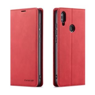 For Xiaomi Redmi Note 7 Pro Forwenw Dream Series Oil Edge Strong Magnetism Horizontal Flip Leather Case with Holder & Card Slots & Wallet & Photo Frame(Red)