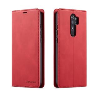 For Xiaomi Redmi Note 8 Pro Forwenw Dream Series Oil Edge Strong Magnetism Horizontal Flip Leather Case with Holder & Card Slots & Wallet & Photo Frame(Red)