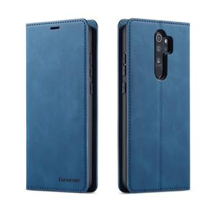 For Xiaomi Redmi Note 8 Pro Forwenw Dream Series Oil Edge Strong Magnetism Horizontal Flip Leather Case with Holder & Card Slots & Wallet & Photo Frame(Blue)