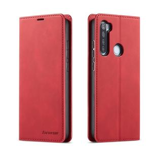 For Xiaomi Redmi Note 8 Forwenw Dream Series Oil Edge Strong Magnetism Horizontal Flip Leather Case with Holder & Card Slots & Wallet & Photo Frame(Red)
