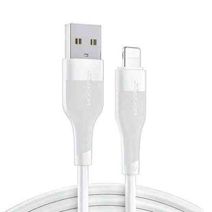 JOYROOM S-1030M12 3A USB to 8 Pin Fast Charging Data Cable, Cable Length: 1m(White)