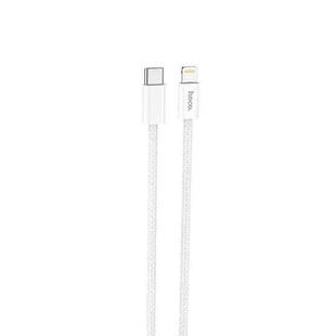 hoco X68 8 Pin PD True Color Charging Data Cable, Length: 1m(Silver)
