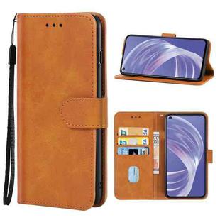 Leather Phone Case For Samsung Galaxy A73(Brown)