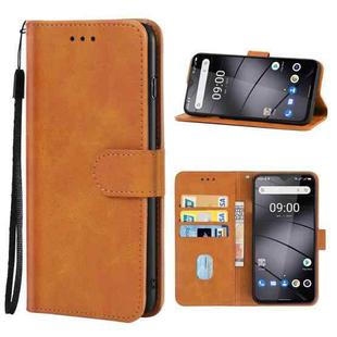 Leather Phone Case For Gigaset GS5(Brown)