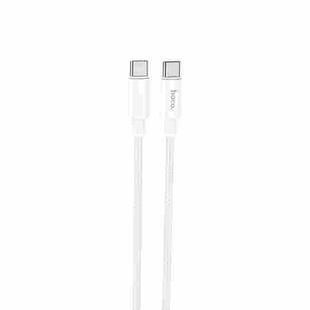 hoco X68 100W Type-C / USB-C to Type-C / USB-C Fast Charging Data Cable, Length:1m(Silver)