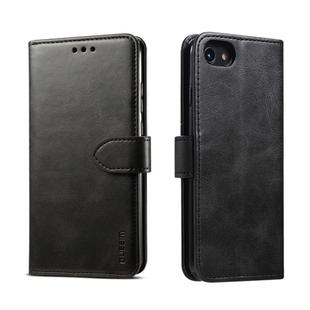 For iPhone 8  / 7 GUSSIM Magnetic Horizontal Flip Leather Case with Holder & Card Slots & & Wallet(Black)