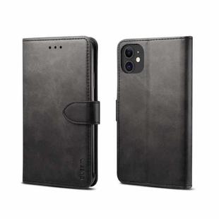 For iPhone 11 GUSSIM Magnetic Horizontal Flip Leather Case with Holder & Card Slots & & Wallet(Black)