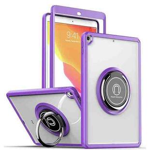 Shadow PC Tablet Case with Ring Holde For iPad 10.2 / 10.5 2019 / 2020(Purple)