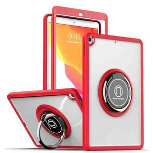 Shadow PC Tablet Case with Ring Holde For iPad 10.2 / 10.5 2019 / 2020(Red)