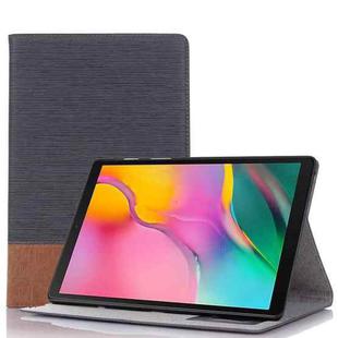For Samsung Galaxy Tab A7 T500 Cross Texture Leather Tablet Case(Dark Grey)
