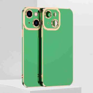 For iPhone 13 mini 6D Electroplated TPU Phone Case (Green)