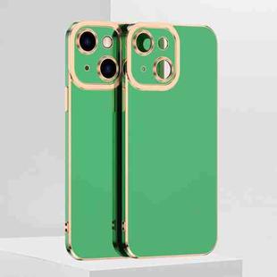 For iPhone 13 6D Electroplated TPU Phone Case(Green)