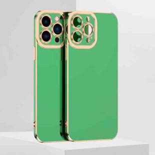 For iPhone 13 Pro 6D Electroplated TPU Phone Case (Green)