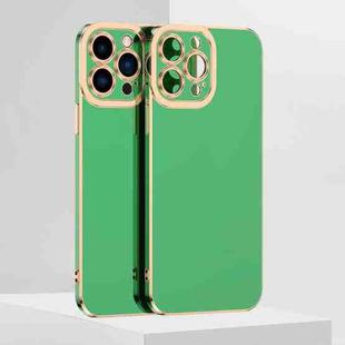 For iPhone 13 Pro Max 6D Electroplated TPU Phone Case (Green)