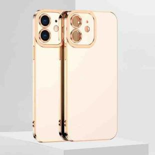 For iPhone 12 mini 6D Electroplated TPU Phone Case (White)