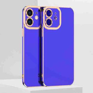 For iPhone 11 6D Electroplated TPU Phone Case (Blue)