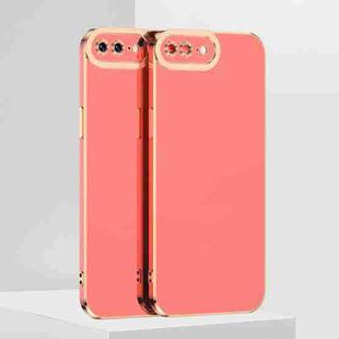 For iPhone SE 2022 / SE 2020 / 8 / 7 6D Electroplated TPU Phone Case(Pink)