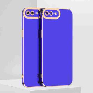 For iPhone SE 2022 / SE 2020 / 8 / 7 6D Electroplated TPU Phone Case(Blue)