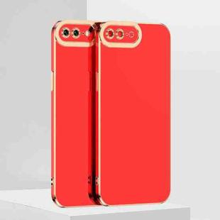 For iPhone SE 2022 / SE 2020 / 8 / 7 6D Electroplated TPU Phone Case(Red)