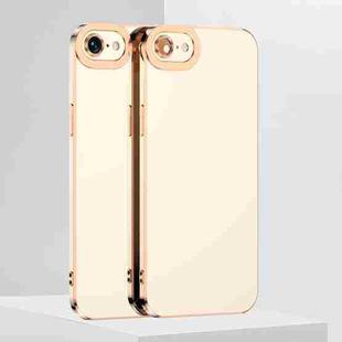 6D Electroplated TPU Phone Case For iPhone 7 Plus / 8 Plus(White)