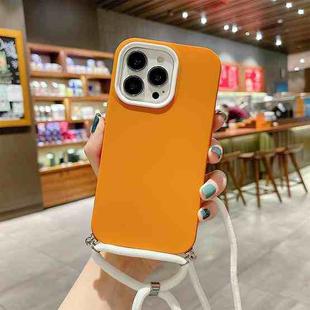For iPhone 13 Pro 3 In 1 PC + TPU Solid Color Phone Case (Orange)