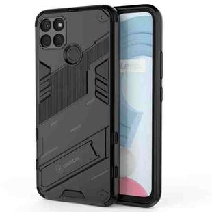 For OPPO Realme C21Y Punk Armor 2 in 1 PC + TPU Shockproof Phone Case(Black)