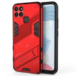 For OPPO Realme C21Y Punk Armor 2 in 1 PC + TPU Shockproof Phone Case(Red)