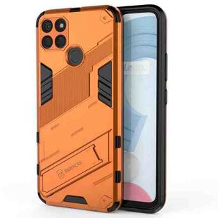 For OPPO Realme C21Y Punk Armor 2 in 1 PC + TPU Shockproof Phone Case(Orange)