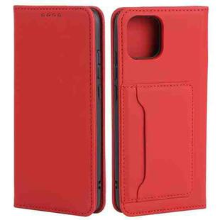 For Samsung Galaxy A03 Strong Magnetism Liquid Feel Horizontal Flip Leather Phone Case(Red)