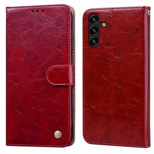 For Samsung Galaxy A13 5G Oil Wax Texture Leather Phone Case(Red)