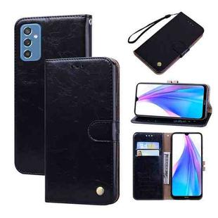 For Samsung Galaxy M52 5G Oil Wax Texture Leather Phone Case(Black)