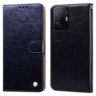 For Xiaomi Mi 11T Oil Wax Texture Leather Phone Case(Black)