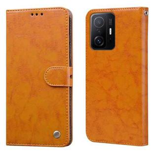 For Xiaomi Mi 11T Oil Wax Texture Leather Phone Case(Yellow)