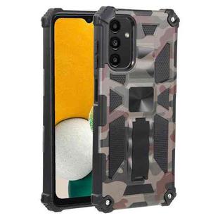 For Samsung Galaxy A13 5G Camouflage Armor Kickstand TPU + PC Magnetic Phone Case(Army Green)