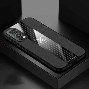 For OnePlus Nord 2 5G XINLI Stitching Cloth Texture Shockproof TPU Phone Case(Black)