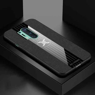 For OnePlus 8 Pro XINLI Stitching Cloth Texture Shockproof TPU Phone Case(Black)