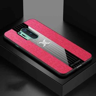 For OnePlus 8 Pro XINLI Stitching Cloth Texture Shockproof TPU Phone Case(Red)