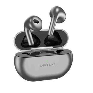 Borofone BW09 Sound Rhyme True Wireless Bluetooth Earphone with Charging Box(Frost Silver)