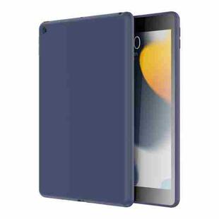 For iPad 10.2 2021 / 2020 / 2019 Mutural Silicone Microfiber Tablet Case(Midnight Blue)