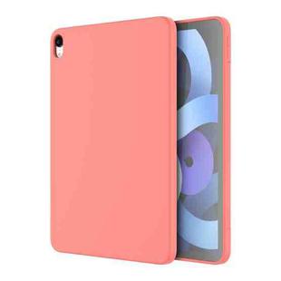 For iPad Air 2022 /  Air 2020 10.9 Mutural Silicone Microfiber Tablet Case(Pink Orange)