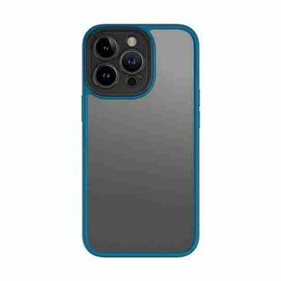 For iPhone 13 Pro ROCK U-shield Skin-like PC+TPU Phone Case (Blue)