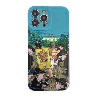 For iPhone 13 Pro TPU Pattern Shockproof Phone Case (Look at The Painting)