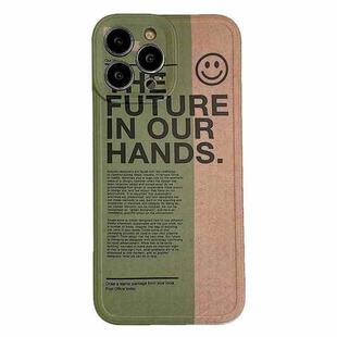 TPU Pattern Shockproof Phone Case For iPhone 13 Pro(English Smiling Face)