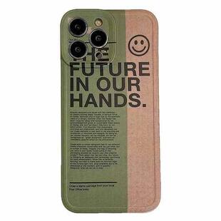 TPU Pattern Shockproof Phone Case For iPhone 12 Pro Max(English Smiling Face)