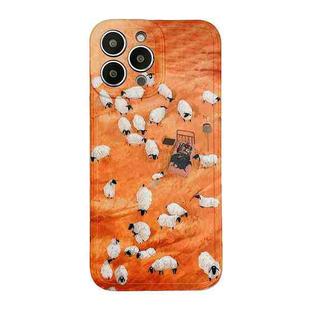 TPU Pattern Shockproof Phone Case For iPhone 11(Lambs)