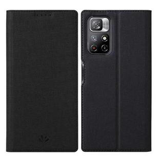 For Xiaomi Redmi Note 11 ViLi DMX Series Shockproof Magnetic Flip Leather Phone Case(Black)