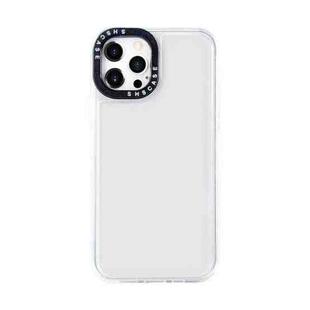 For iPhone 13 mini Black Lens Frame Transparent TPU Phone Case (Transparent)