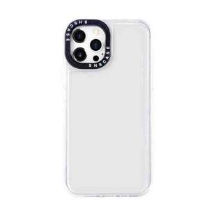 For iPhone 13 Black Lens Frame Transparent TPU Phone Case(Transparent)